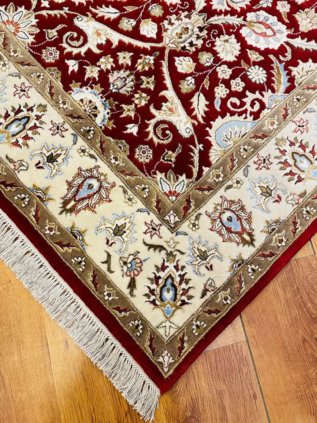 Pelas Silk-Blend Usak Handwoven Rug – 164X241 by Camel Carpet