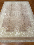 Pelas Silk-Blend Usak Handwoven Rug – 172X242 by Camel Carpet