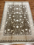 Pelas Silk-Blend Usak Handwoven Rug – 165X243 by Camel Carpet