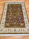 Pelas Silk-Blend Usak Handwoven Rug – 121X180 by Camel Carpet