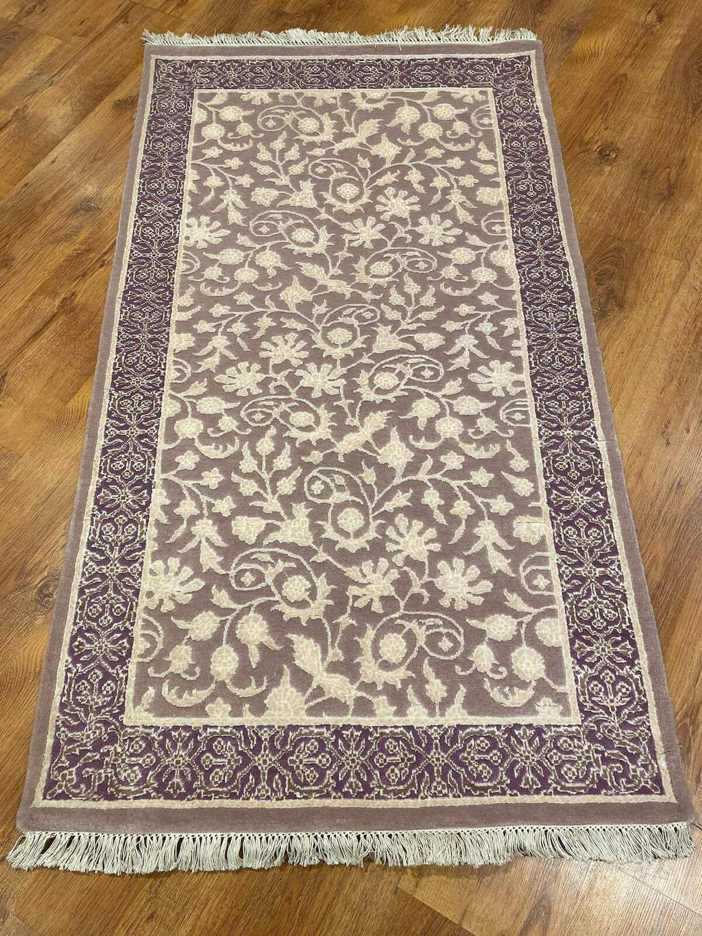 Pelas Silk-Blend Usak Handwoven Rug – 073847 by Camel Carpet