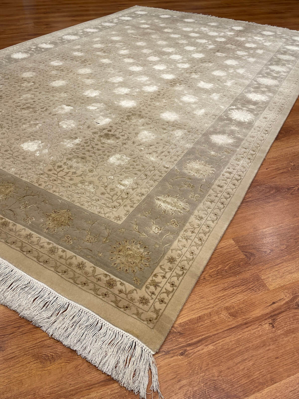 Pelas Silk-Blend Usak Handwoven Rug – 201X307 by Camel Carpet