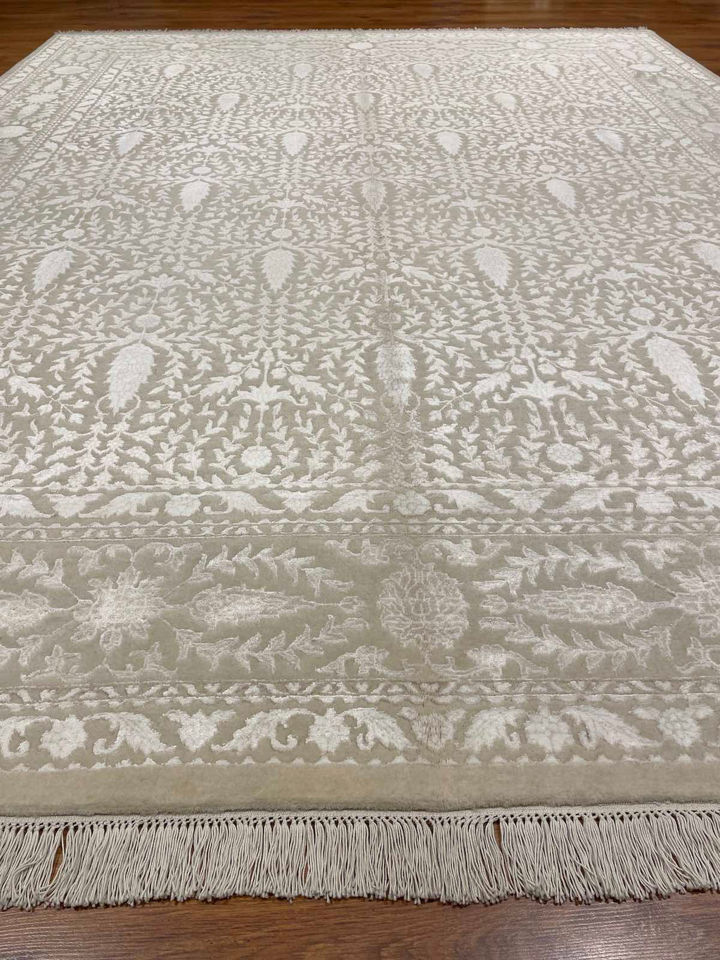Pelas Silk-Blend Usak Handwoven Rug – 235X300 by Camel Carpet