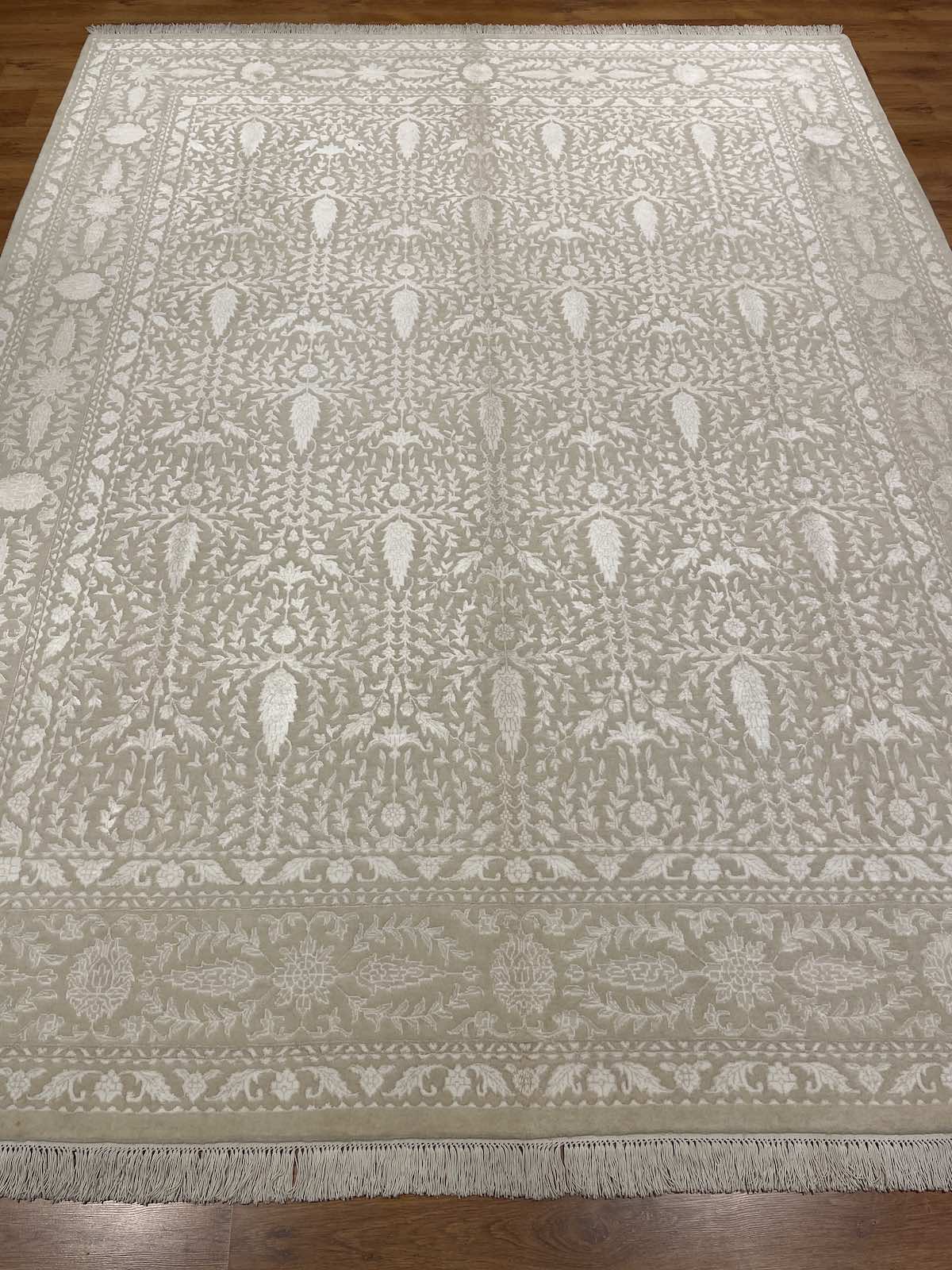 Pelas Silk-Blend Usak Handwoven Rug – 235X300 by Camel Carpet