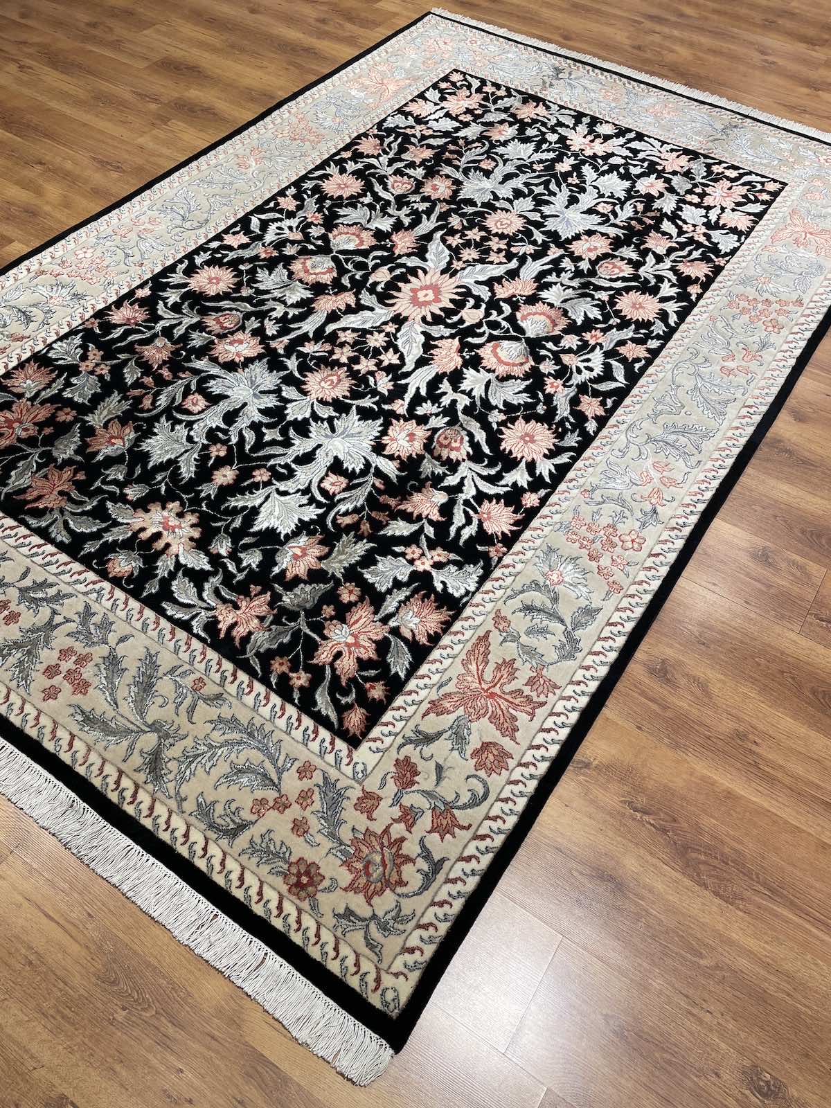 Pelas Silk-Blend Usak Handwoven Rug – 147X205 by Camel Carpet