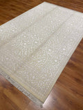 Pelas Silk-Blend Usak Handwoven Rug – 081015 by Camel Carpet