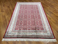 Quality Carpet Bamboo Rug 39758F Red White by Camel Carpet