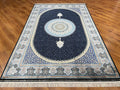 Quality Carpet Bamboo Rug 39867F Navy by Camel Carpet