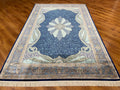 Quality Carpet Bamboo Rug 40014B Navy by Camel Carpet