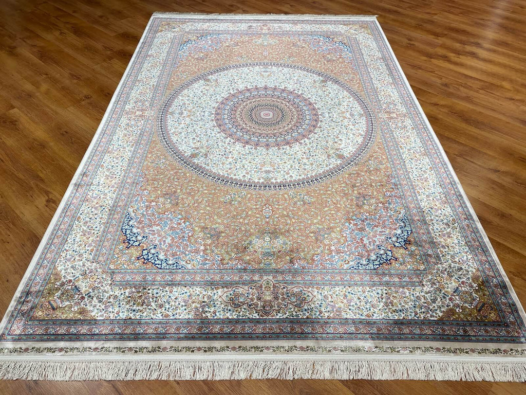 Quality Carpet Bamboo Rug 40475A Hardal by Camel Carpet