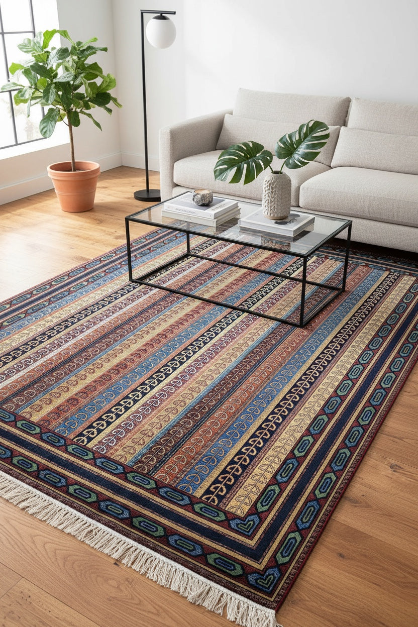 Quality Carpet Bamboo Rug – 5165A by Camel Carpet