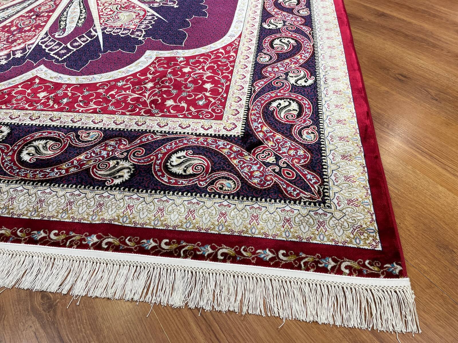 Quality Carpet Bamboo Rug 52820A Red by Camel Carpet