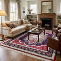 Quality Carpet Bamboo Rug 52820A Red by Camel Carpet