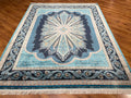 Quality Carpet Bamboo Rug 52820A Turkuaz by Camel Carpet