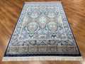 Quality Carpet Bamboo Rug 52863A Navy by Camel Carpet