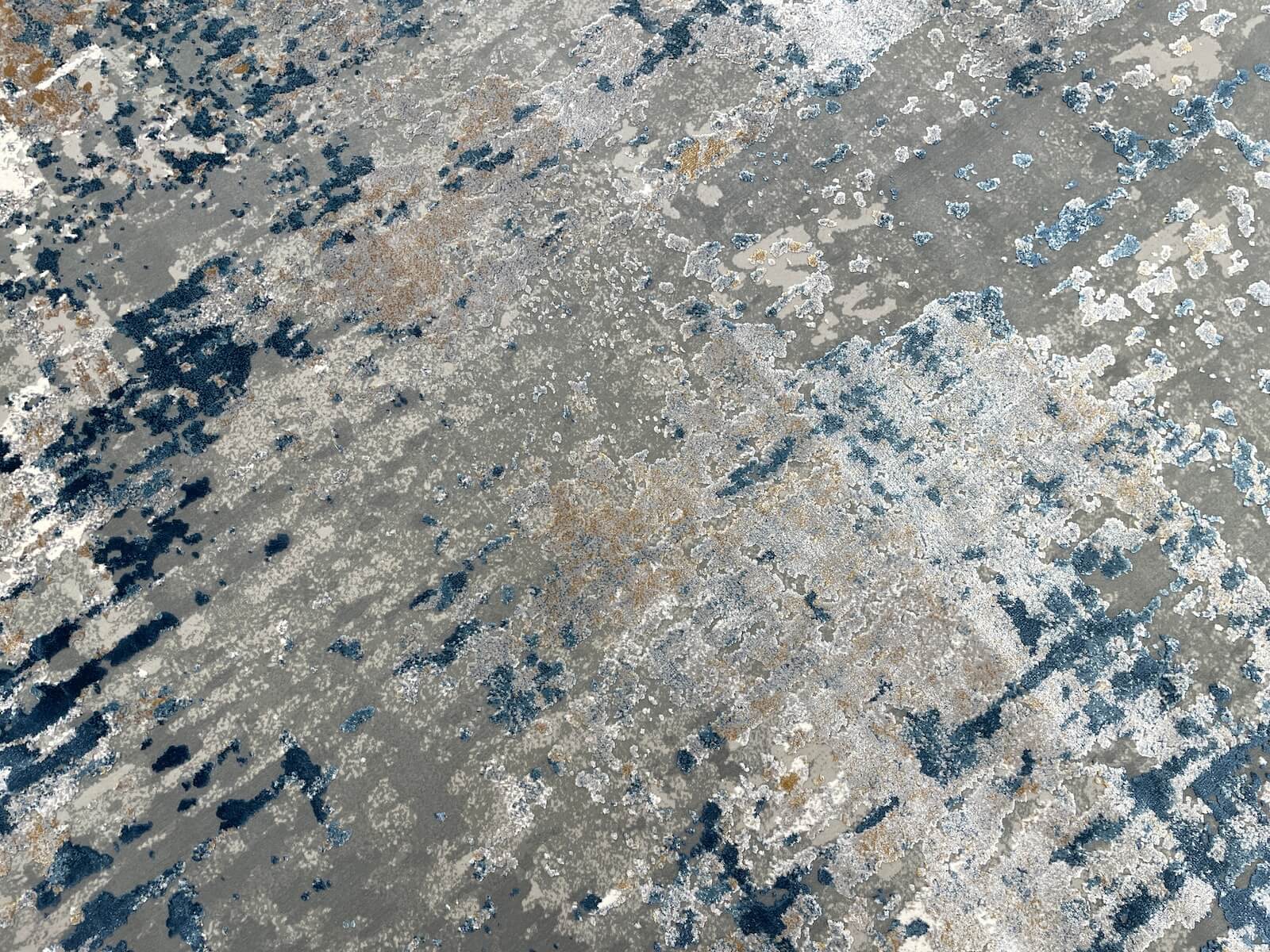 Quality Carpet Bamboo Rug 5970A Grey Blue by Camel Carpet