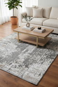 Quality Carpet Bamboo Rug 5970A Grey Beige by Camel Carpet