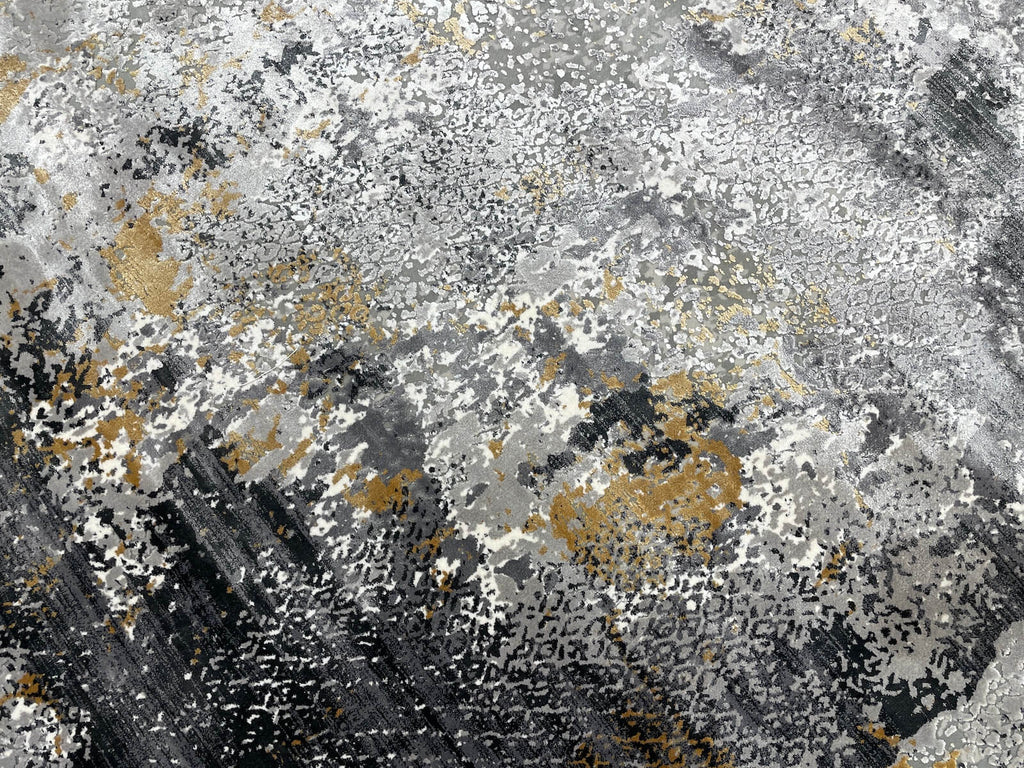 Quality Carpet Bamboo Rug 5984A Grey Antrasit by Camel Carpet