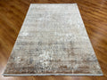 Quality Carpet Bamboo Rug 5990A Grey Beige by Camel Carpet