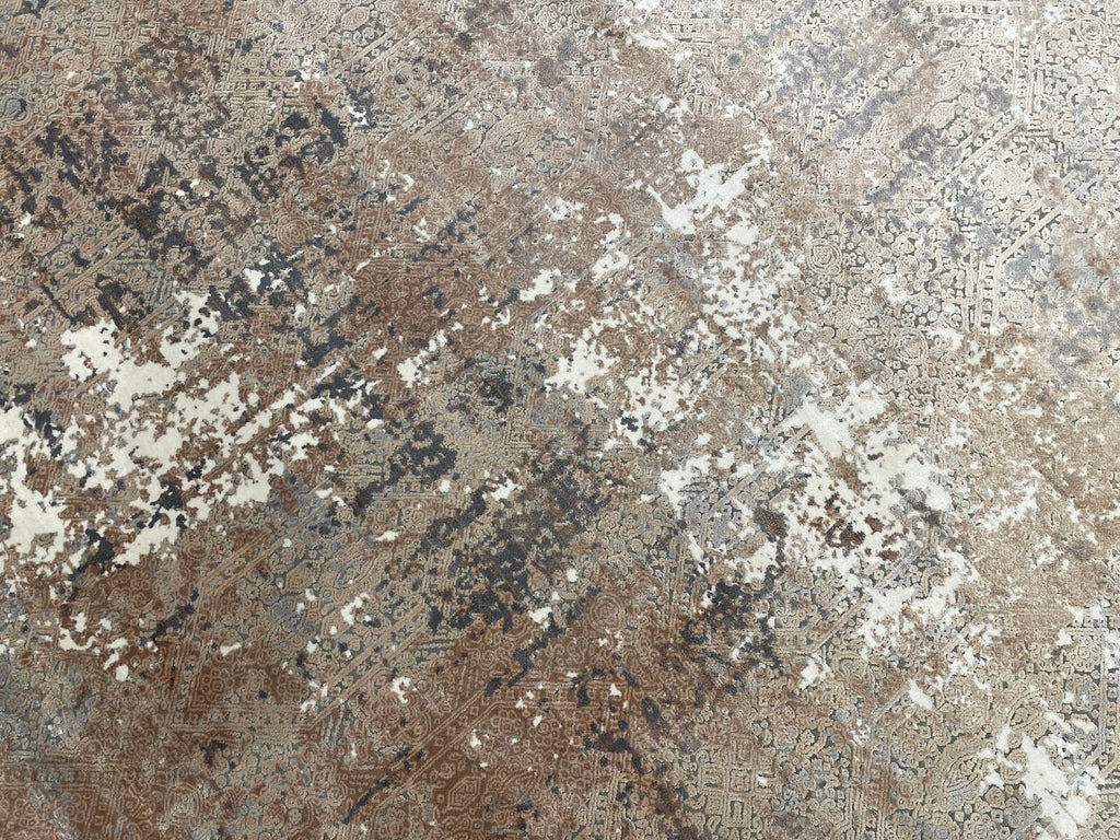 Quality Carpet Bamboo Rug 5990A Grey Beige by Camel Carpet