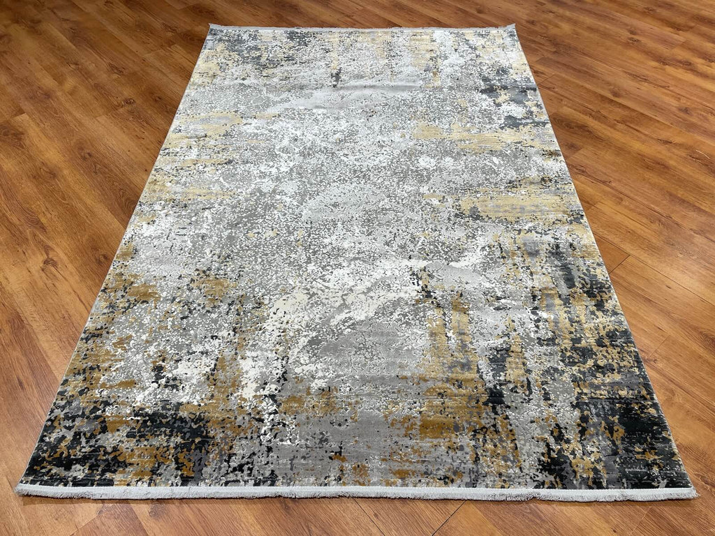 Quality Carpet Bamboo Rug 5996A Grey Antrasit by Camel Carpet