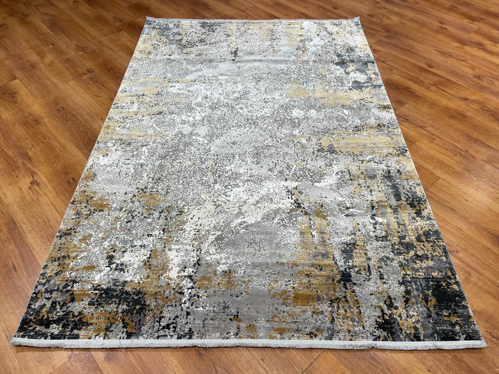 Quality Carpet Bamboo Rug 5996A Grey Antrasit by Camel Carpet