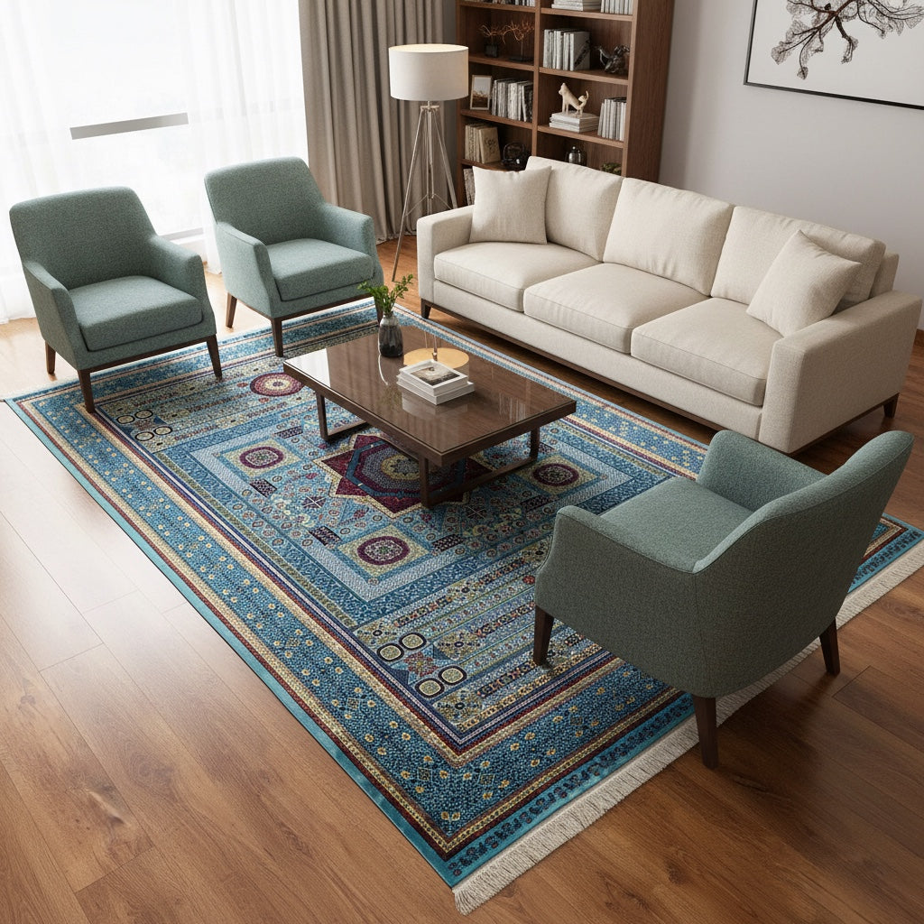 Quality Carpet Bamboo Rug – 8141B by Camel Carpet