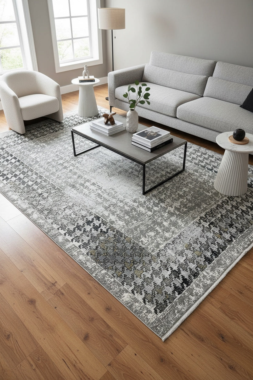 Quality Carpet Bamboo Rug Gray by Camel Carpet