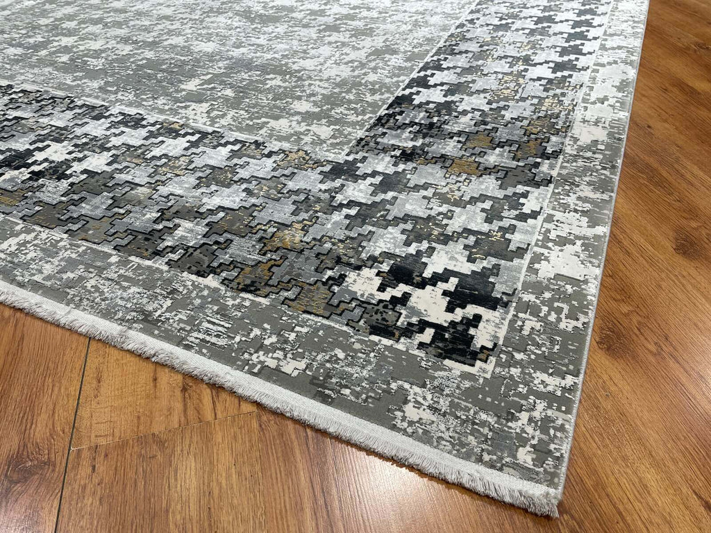 Quality Carpet Bamboo Rug Gray by Camel Carpet