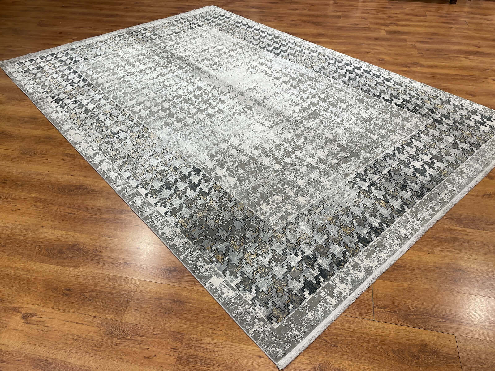 Quality Carpet Bamboo Rug Gray by Camel Carpet