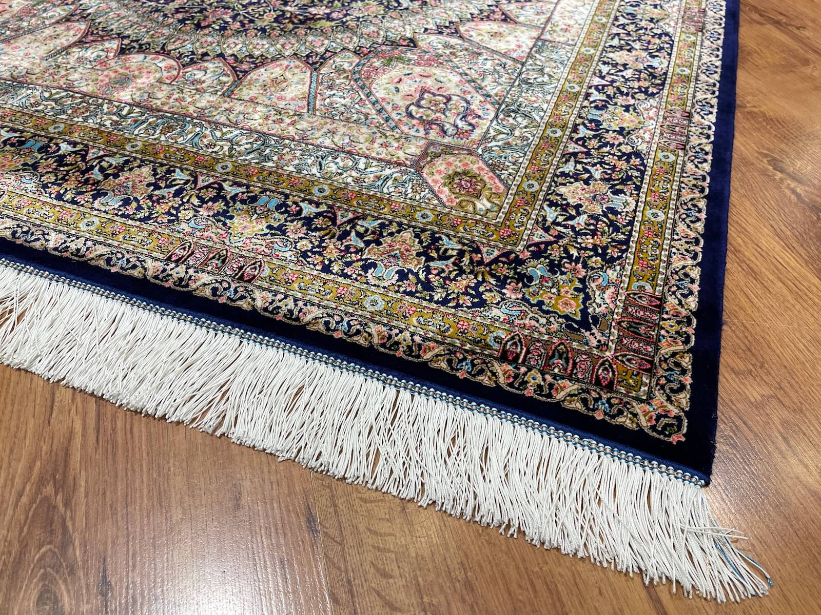 Quality Carpet Bamboo Rug Qum Black by Camel Carpet
