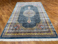Quality Carpet Bamboo Rug Qum Blue by Camel Carpet