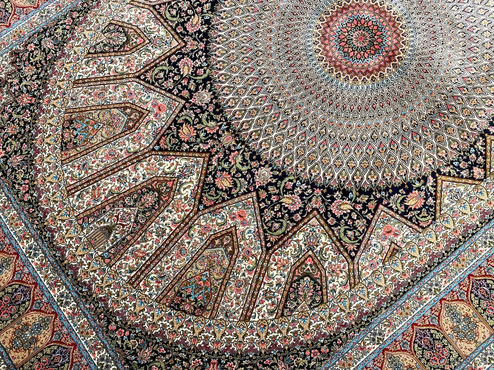 Quality Carpet Bamboo Rug Qum Bej by Camel Carpet