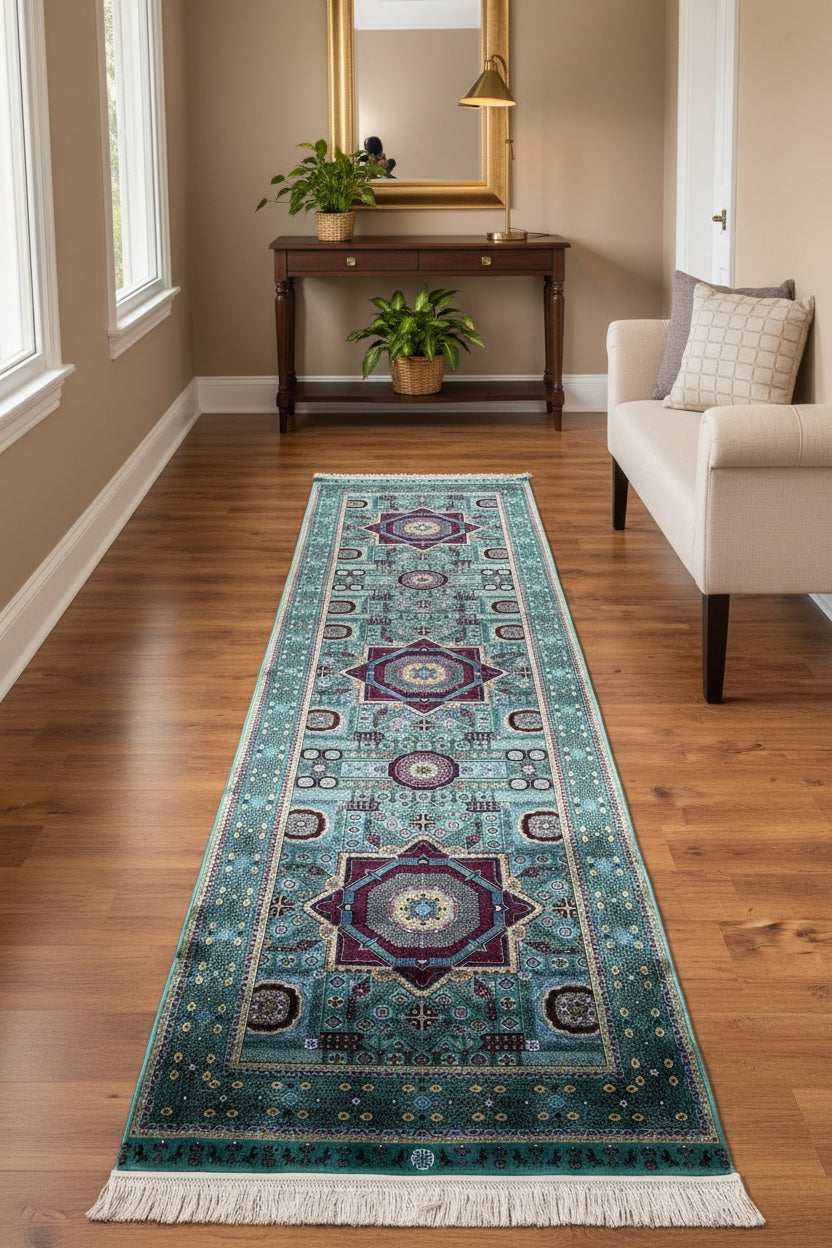 Quality Carpet Bambu Runner Rug – 8141A by Camel Carpet