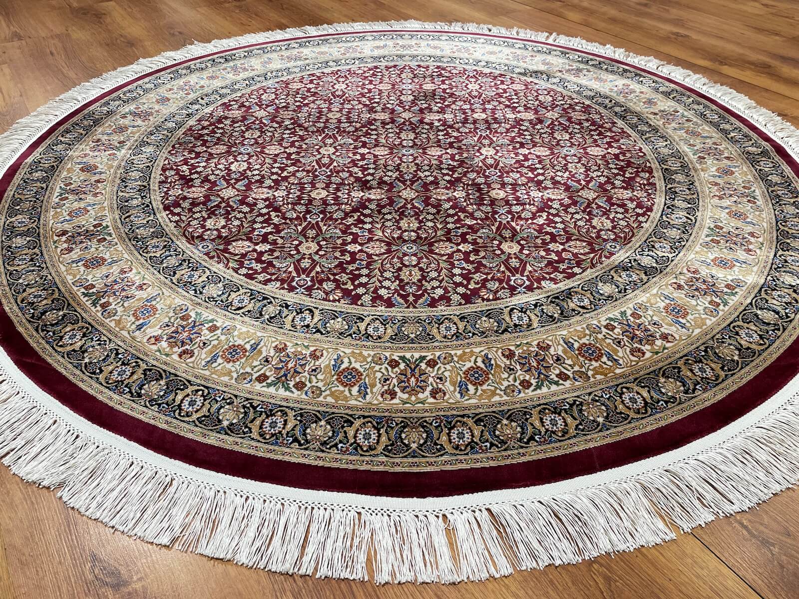 Quality Carpet Bamboo Rug Round – 2001A by Camel Carpet