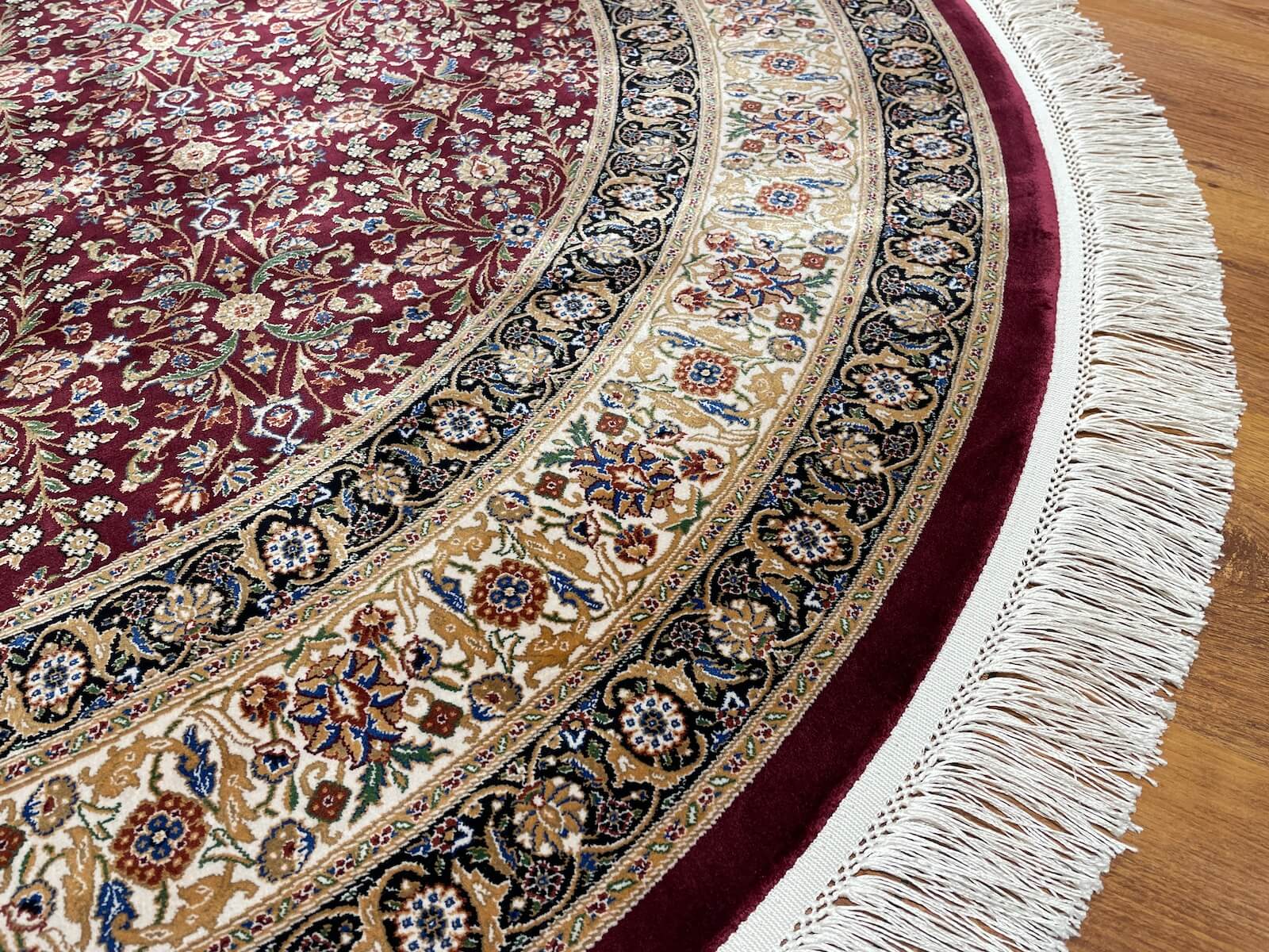 Quality Carpet Bamboo Rug Round – 2001A by Camel Carpet
