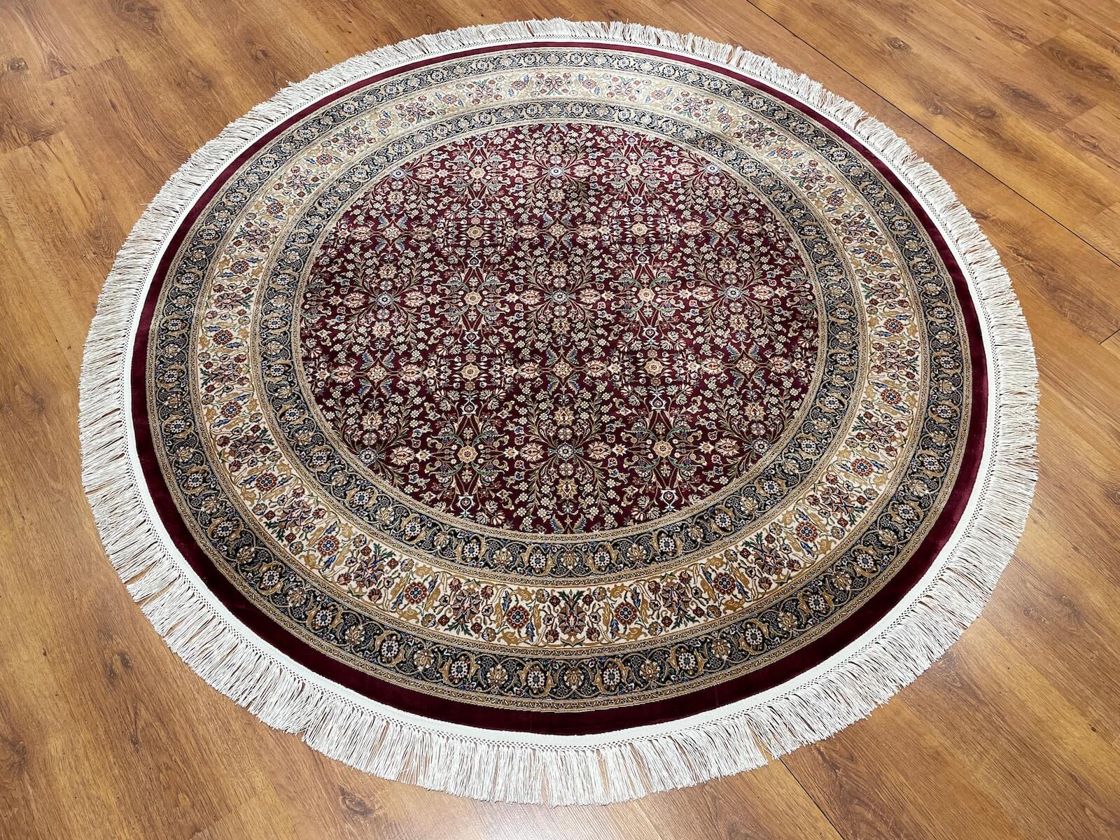 Quality Carpet Bamboo Rug Round – 2001A by Camel Carpet