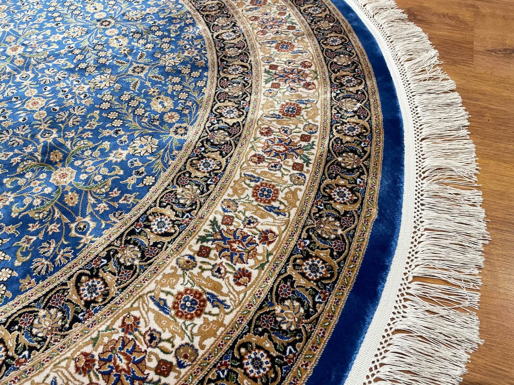 Quality Carpet Bamboo Rug Round – 2001C by Camel Carpet