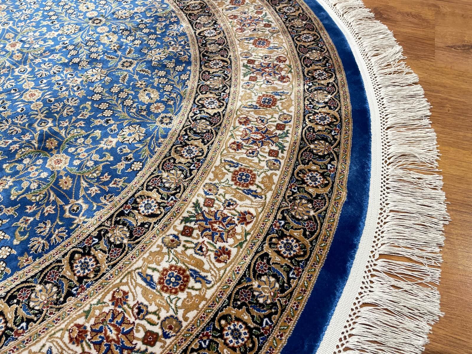 Quality Carpet Bamboo Rug Round – 2001C by Camel Carpet