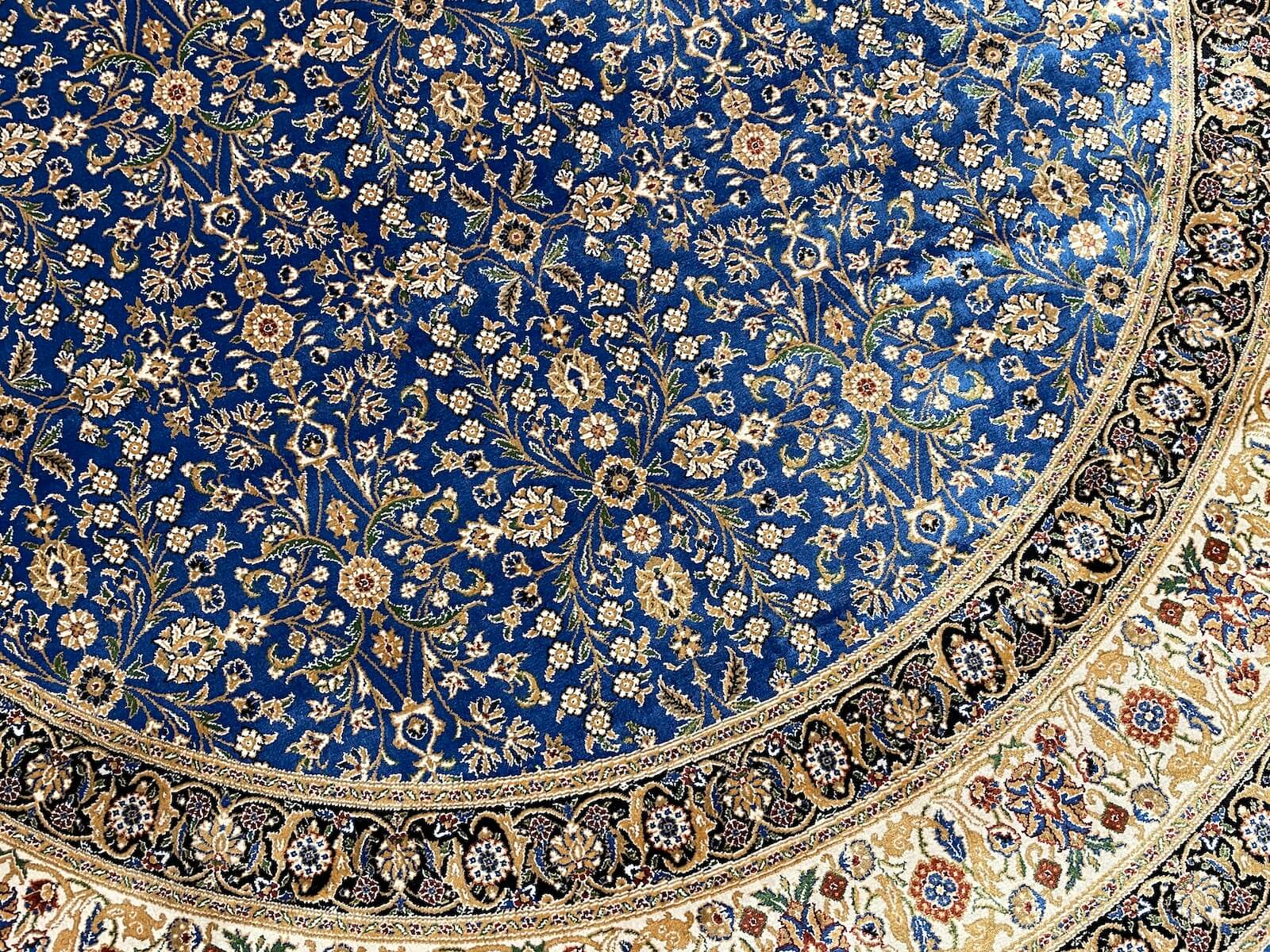 Quality Carpet Bamboo Rug Round – 2001C by Camel Carpet