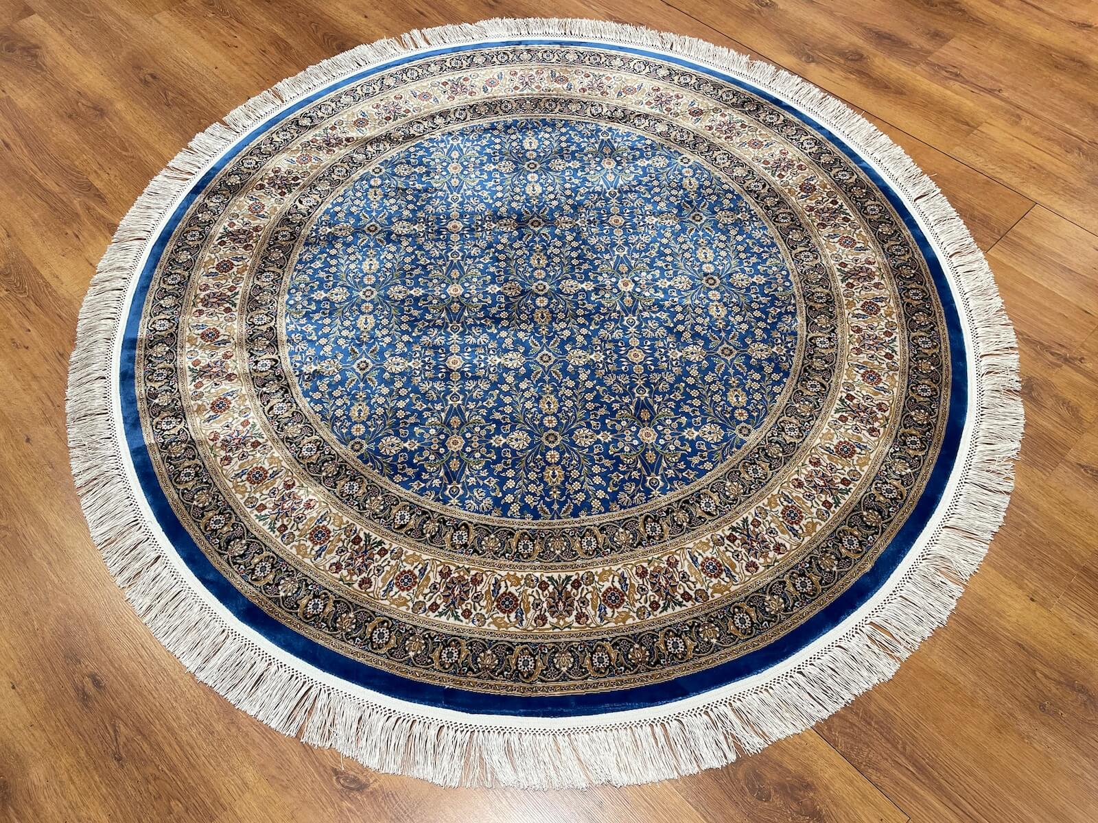 Quality Carpet Bamboo Rug Round – 2001C by Camel Carpet