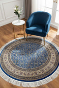 Quality Carpet Bamboo Rug Round – 2001C by Camel Carpet