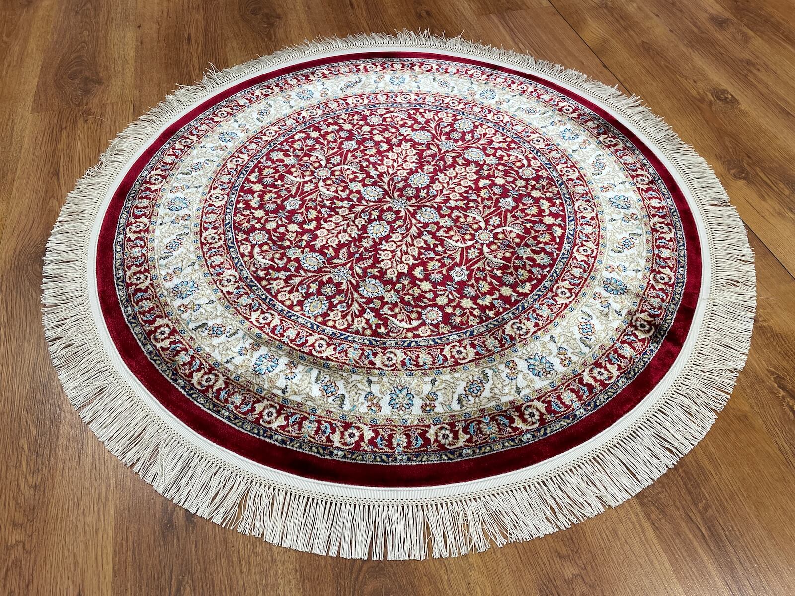 Quality Carpet Bamboo Rug Round – 39758F by Camel Carpet