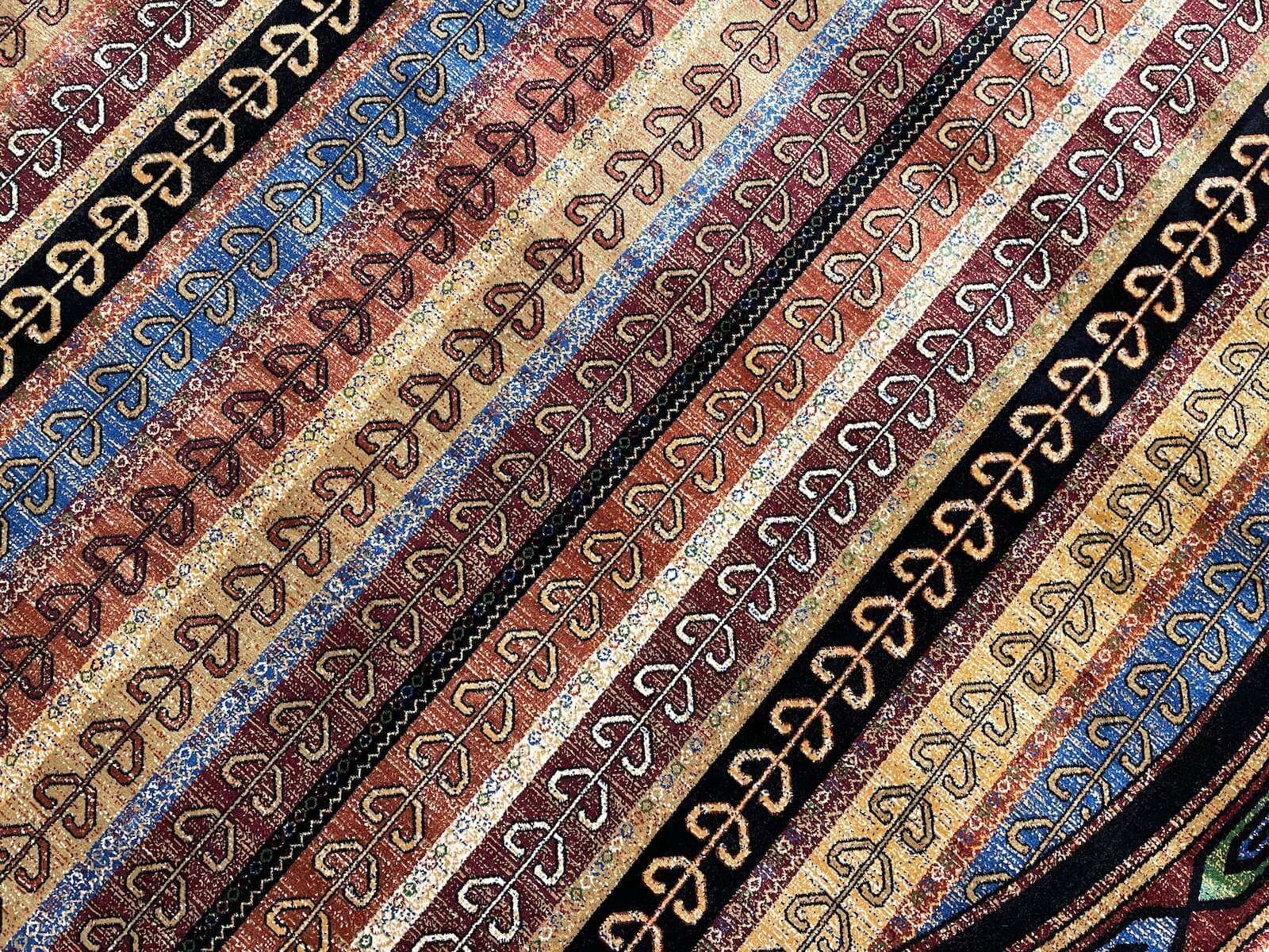 Quality Carpet Bamboo Rug Round – 5165A by Camel Carpet