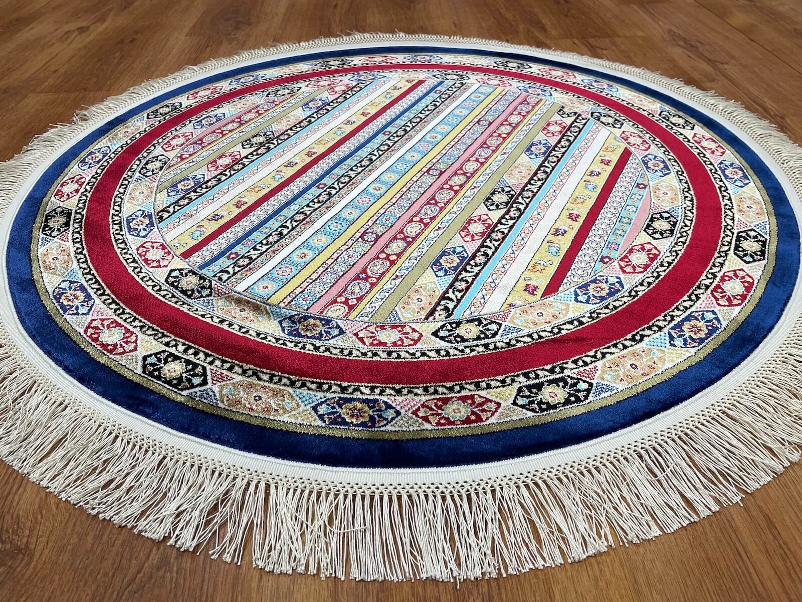 Quality Carpet Bamboo Rug Round – 52327A by Camel Carpet