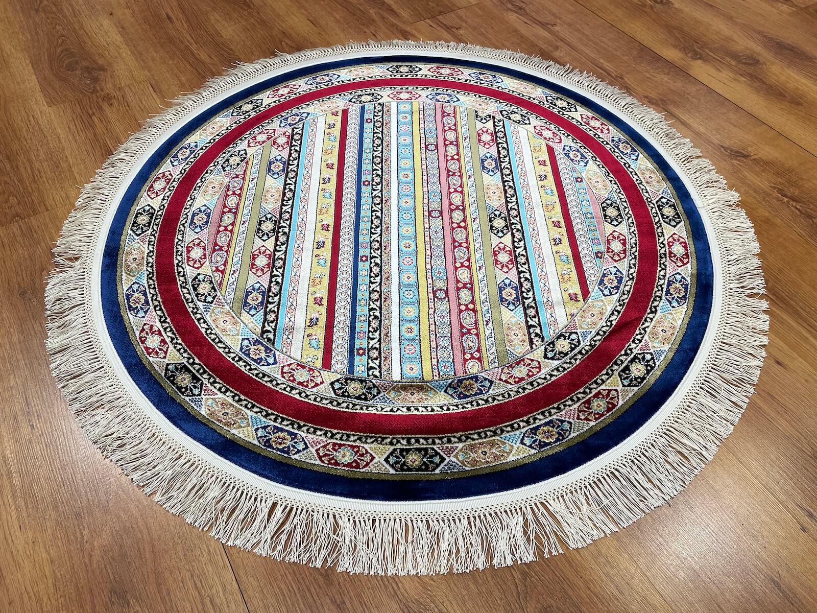 Quality Carpet Bamboo Rug Round – 52327A by Camel Carpet