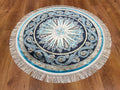 Quality Carpet Bamboo Rug Round – 52820A by Camel Carpet