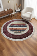 Quality Carpet Bamboo Rug Round – 6475T by Camel Carpet