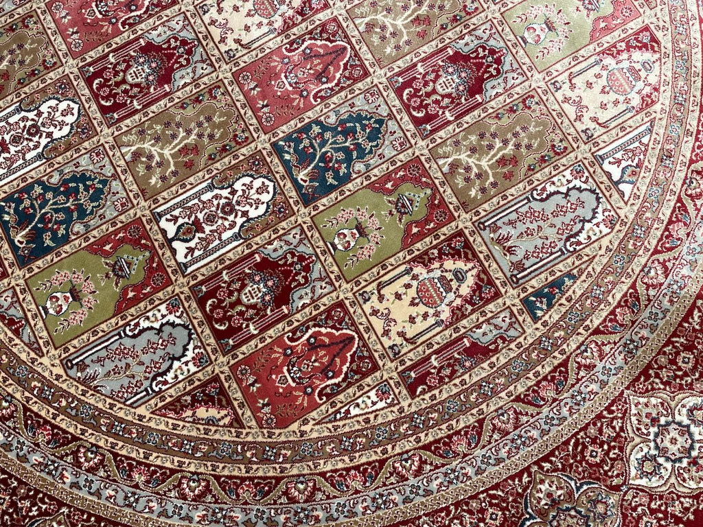 Quality Carpet Bamboo Rug Round – 8182A by Camel Carpet