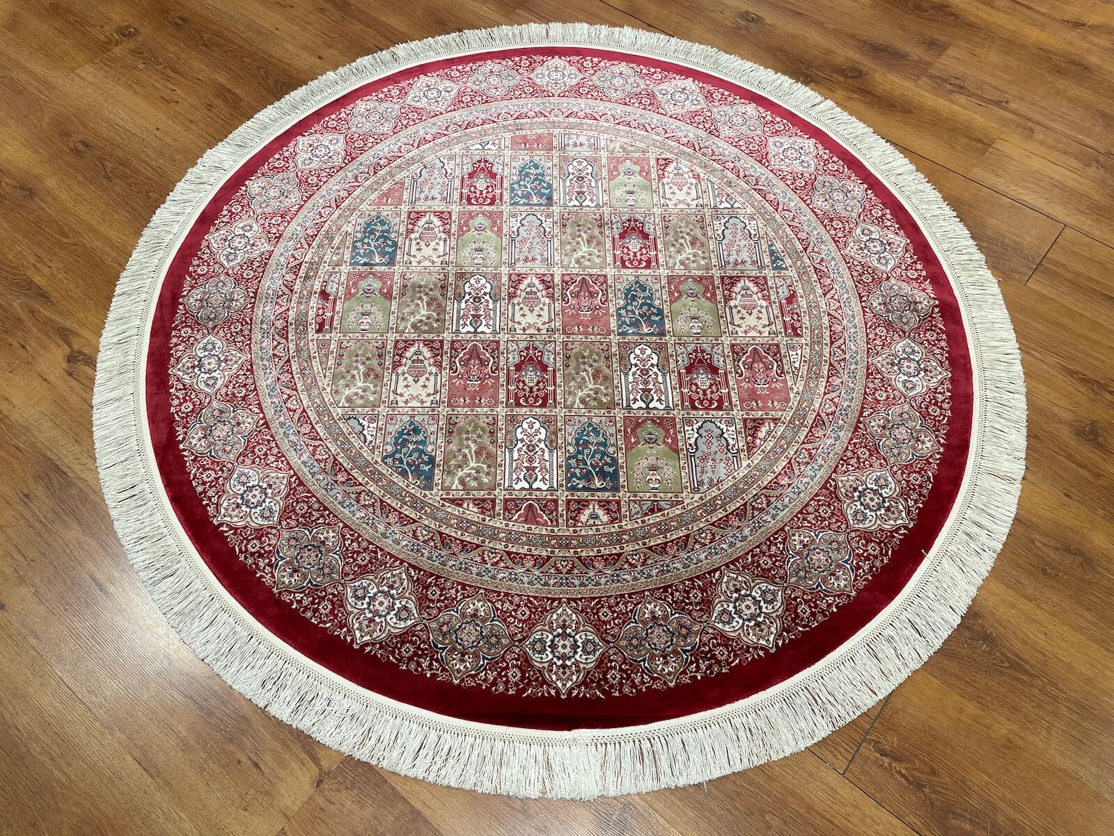 Quality Carpet Bamboo Rug Round – 8182A by Camel Carpet